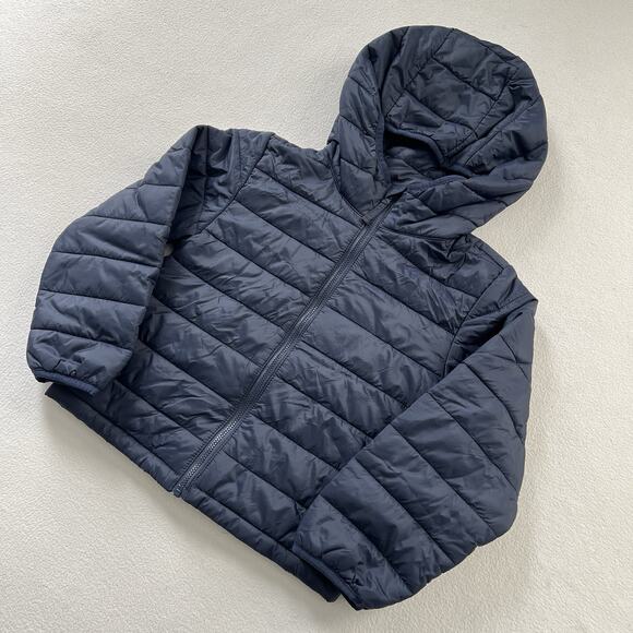 J. Crew Crewcuts Boy Navy Blue Lightweight Packable Puffer Jacket CB277 S 6-7 - Picture 2 of 11